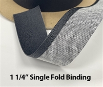 1 1/4" Single Fold Crush Binding