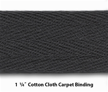 1 1/4" Cloth Cotton Carpet Binding