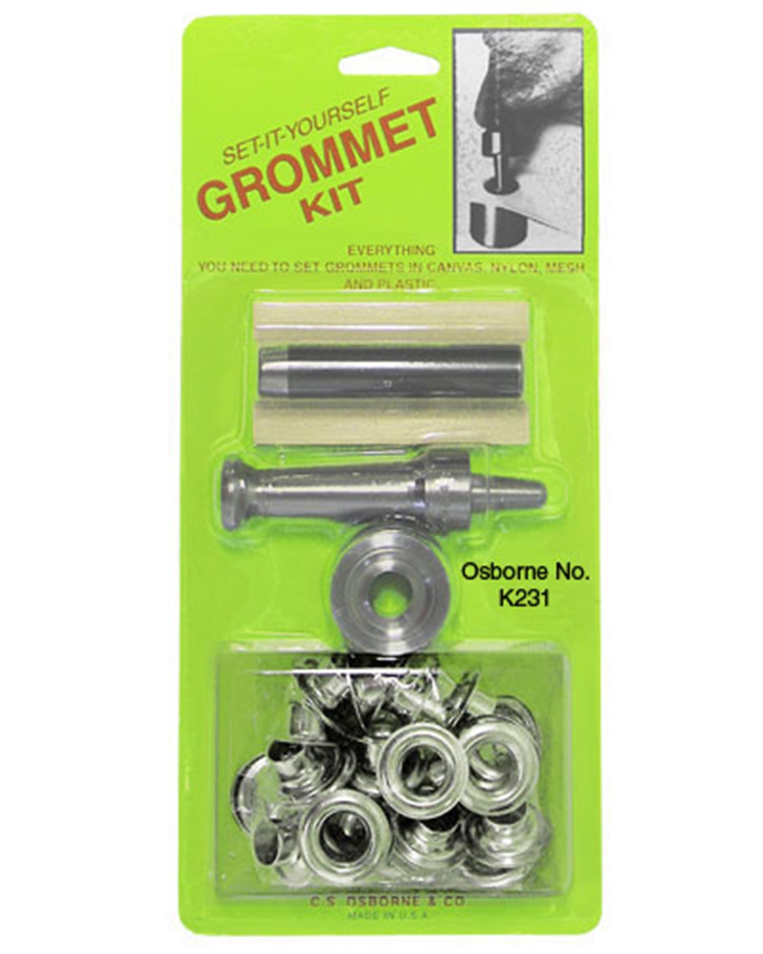 Set-It-Yourself Grommets Kit Nickel