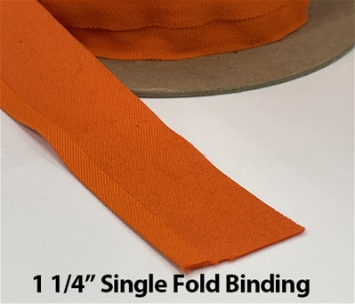 1 1/4" Single Fold Acrylic Binding